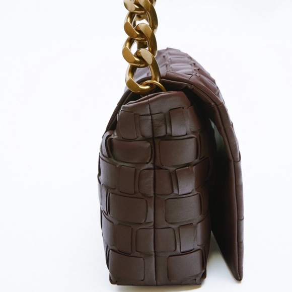 ZARA Woven shoulder - Wine color - Picture 2 of 9